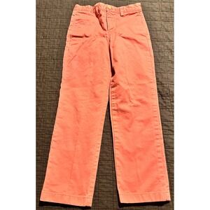 Vineyard Vines Boys Coral Pink Breaker Pants Chinos Size 7 Salmon Cotton